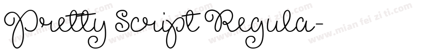 Pretty Script Regula字体转换